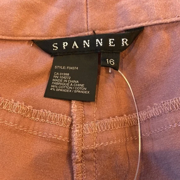 NWT Spanner rose colored jeans pants workwear plus size stretch bootcut - Picture 5 of 6